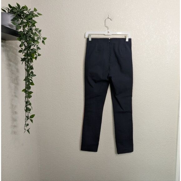 NWOT Rag & Bone Simone Pants Equestrian Stretch Navy Red Zipper Pockets Crop 2 - Picture 2 of 12